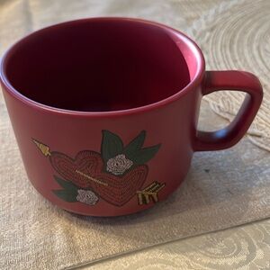 2018 Starbucks Coffee Cup Mug VALENTINES DAY Hearts 12 Fl Oz in EUC